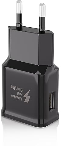 Caricatore USB, Ricarica Rapida Caricabatterie Compatibile con Samsung Galaxy S21 S20 S10 S6 S7 S8 S9/Edge/Plus/Active, A51, A33, A24, A13, A10, A03, M13, Xiaomi Huawei Google LG Nokia Sony etc