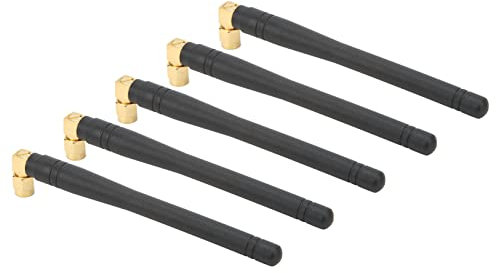 5pcs 4G Router Antenn Elbow Radio Antenna,WIFI Antenna Glue Stick Antenna High Gain Router LTE Antenna 4G Full Band Waterproof Antenna Elbow SMA Male Inner Pin Connector for