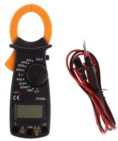 Pinza amperometrica, Conteggi Pinza Amperometrica DC AC Automatico, Misura Corrente Tensione Temperatura Capacità Resistenza Diodi (corrente AC/DC)