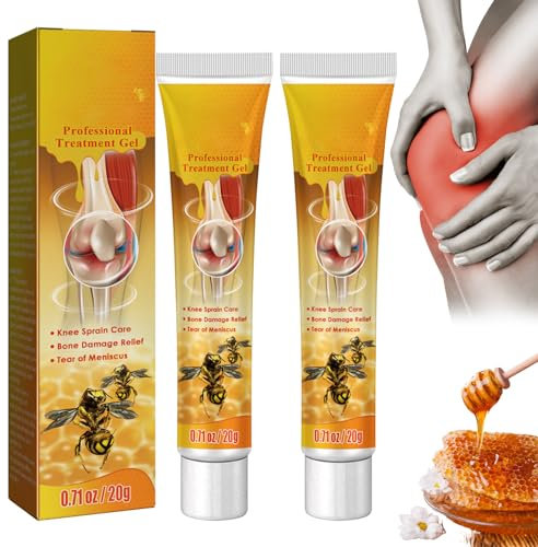 Relieving Gel，2pcs Joint Relief Cream Shoulders &Legs & Hands& Back & Knee Joint Pain Relief, Instant Relief Massage Muscle Gel Bee Pain Relieve Gel-Daily Essentials