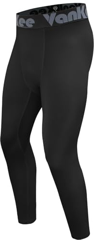 VanKee Herren Kompressionshose Lauftights Schnell Trocknende Atmungsaktiv Sport Leggings Masche Baselayer Legging Leicht Elastizität Funktionsunterhose Basketball Tights für Fußball Yoga Gym Jogging
