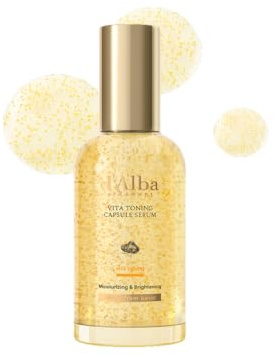 d'alba Piedmont Vita Toning Capsule Serum, Boost Quotidiano di Vitamine per una Pelle Luminosa, Formula a Doppia Vitamina, Formato Grande (100ml)