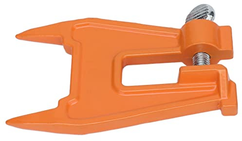 Keenso Étau d'affûtage de chaîne de tronçonneuse - Bonne fixation - Robuste et compact - Léger - Orange - 1 étau de limage