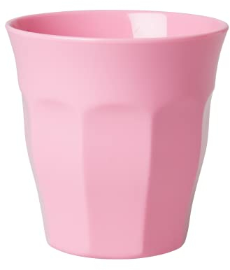 Arroz tamaño mediano Plain – taza de melamina en color rosa oscuro