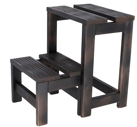 Aranaz Escalera banqueta, Madera de Haya, wengue