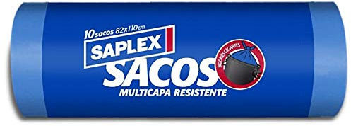 saplex m70743 – Saco R10 Strong Closure Facil 80 x 110 Resis 10 U (18 Packs)
