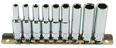Laser 6196 BA Deep Socket Set 1/4D 9pc