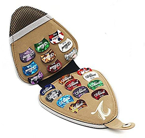 ele ELEOPTION Gitarre Picks 20 Stücke Gitarre Plektren inkl. mehrfarbig Guitar Picks 0,58mm 0,71mm 0,81mm 0,96mm mit Plektrenhalter