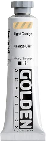 Golden Heavy Body Acrylic, 2 ounce tube, Light Orange (1575-2)