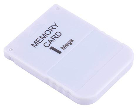 1Mb Memory Card For Ps, Ps1 Memory Card Compatible With Any Playstation Games, White