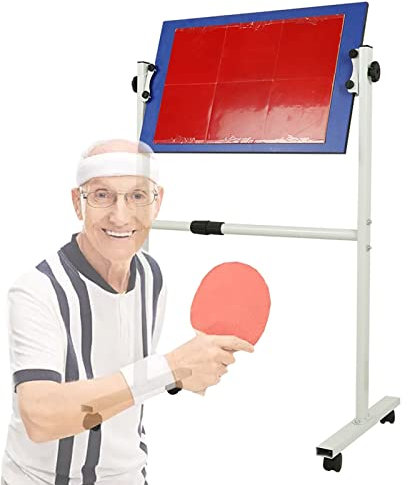 Bordtennis återboundbräda Kompakt Stående Pingpong Return Board, Bärbara Singel Självstudie Bordtennis Rebound Board Rebounder, Inomhus/Utomhus