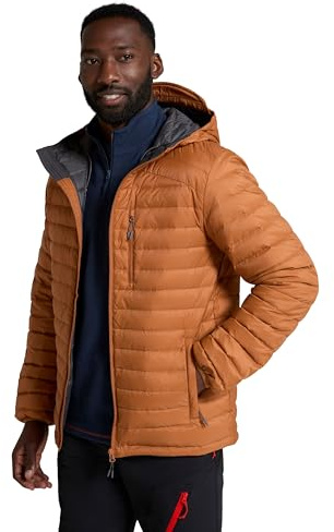 Mountain Warehouse Henry II Daunen-Steppweste für Herren - Leicht, wasserfest, Perfekt für Winter Rost XX-Small