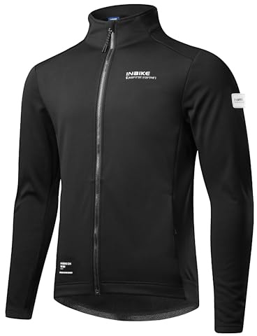 INBIKE Giacca Ciclismo Invernale Giacca Termica Giubotto Caldo Antivento per Escursionismo MTB Bici Running Sport Outdoor e Vita Quotidiana da Uomo e Donna，S