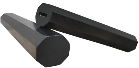 1 pieza Mango de cuchillo octogonal DIY Estilo japonés Chef Cocina Fabricación de cuchillos Mango de cuchillo de madera Mango de cuchillo de pescado crudo (2.5MMX12MMX135MM)