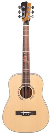 6-strängad Akustisk Gitarr 34in Solid Gran Top Folkgitarrer Nybörjare Musikinstrument