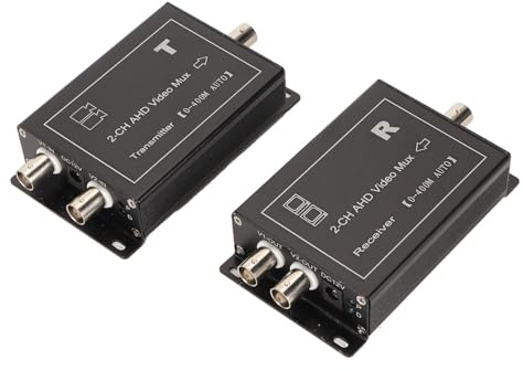 Tomantery Video Multiplexer, Cámara Analógica Video Multiplexor Distorsión AHD CVBS Estable para Grabadora de Disco Duro