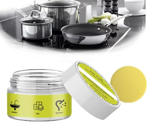 for Scrurbology Cleaning Stone, Scrubology Stone Cleaner with Power Sponge, Multi-Surface Cleaner, for Bath & Shower, Sink, Cooker (1)