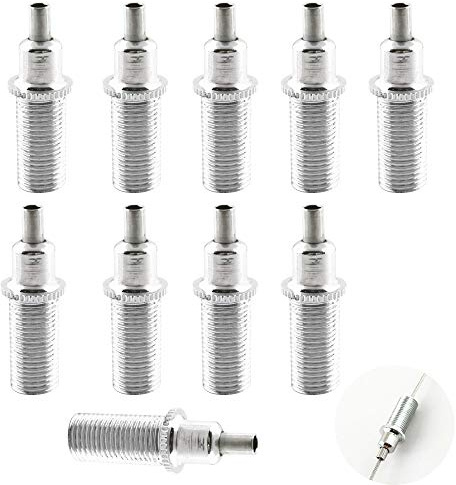 10Pcs Adjustable Steel Cable Guide with 3/8IP Threaded Pipe Wire Locker Rope Fixer Safety Buckle Pendant Light Fitting Accessory DIY Hardwire Picture Hanging Wire Replacement