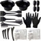 Pennello per Tinta Capelli, 22 PCS Colore Kit Colorazione Tintura, con Ciotola, Mantellina per Capelli, Guanti, Clip, per L’Uso Domestico e Parrucchiere Professionale