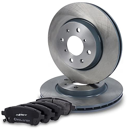 ATEC GERMANY Juego de frenos eje delantero incl. discos de freno Ø 256 mm ventilados + pastillas de freno delanteras Compatible con SUZUKI SWIFT IV (FZ, NZ)