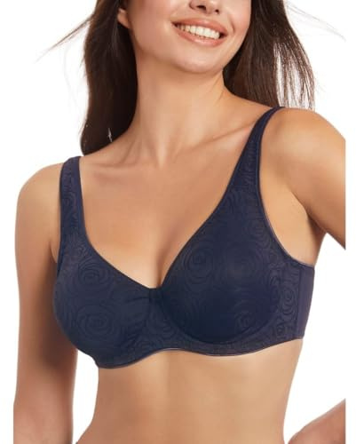 Selene, Reggiseno Donna Fascia Alta Comfort, con Ferretto Senza Imbottitura, in Comodo Tessuto, Collezione Teresa, Colore Nero, Taglia 4C