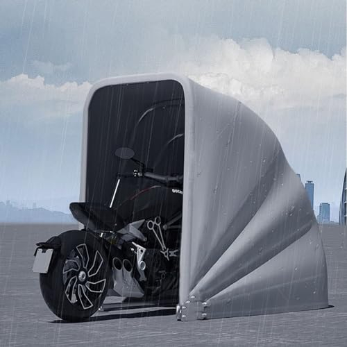 Tenda per Moto Completamente Automatica Pieghevole Telescopica, Telecomandata per Tutte le Condizioni, Bloccabile - Forte Capacità di Carico - Soluzione di Stoccaggio Sicura