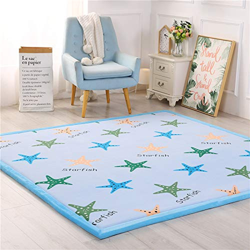 DSSHENGDS Alfombra de Sala de Alfombra Suave Lavable Moderna, Antideslizante.Manta de Juegos Alfombra Yoga,Ejercicio y Gateo De Terciopelo Coral Grueso Moderna 2cm-M- 120 * 180cm