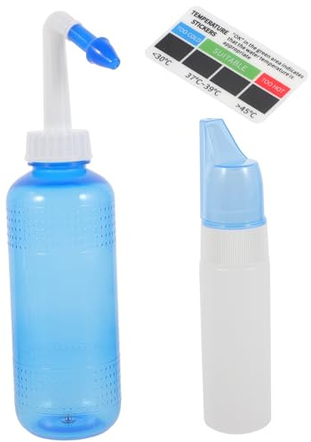 FRCOLOR Portable Nasal Irrigator for Adults and Kids, Easy to Carry Sinus Bottle Made of Sturdy Pp Material, Professional and Practical Design to Reduce Nasal Congestion, for Daily