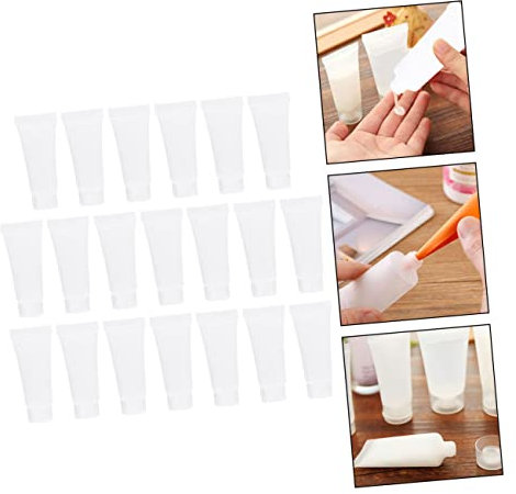 minkissy 20pcs Portable Travel Containers Toiletries Travel Containers Empty for Sunscreen Shampoo