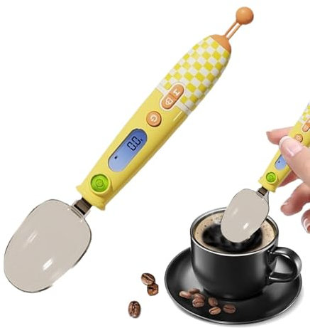 Wonsfuleu báscula de cuchara, báscula de cuchara medidora digital | Cuchara medidora digital de precisión con pantalla LED - Báscula de cuchara medidora de alimentos con cabezal de cuchara