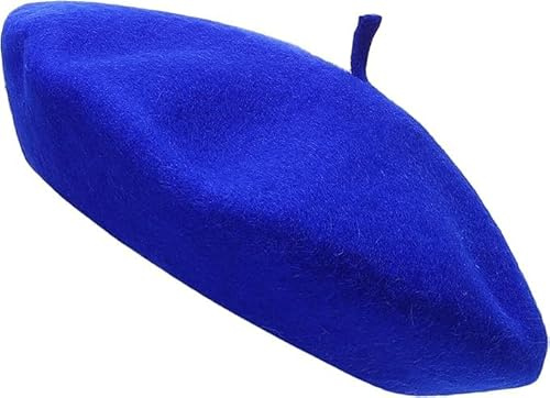 reshmena Klassisk fransk baskerhatt ullbasker traditionell stil basker hatt kvinnor ull enfärgad fransk stil - vintage dambasker för damer UK konstnärshatt