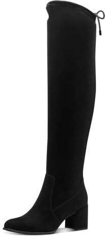 MARCO TOZZI Overknee-Stiefel 2-25527-45, Stivale sopra Il Ginocchio Donna, Nero, 39 EU
