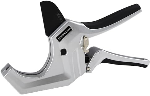 75mm Large Diameter PVC Pipe Cutter - Up to 2.5 Capacity Ratcheting Tool for Schedule 40 PVC, PEX & Plastic Tubing - Clean, Sawdust-Free Cuts for Pool & Irrigation Repair