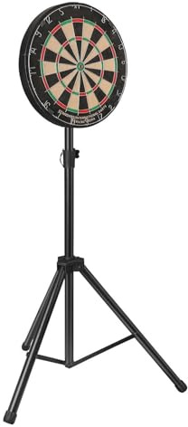 Ejoyous Dart Board Stand, Professional Dartboard Stand Tripod Height Adjustable Dartboard Holder Portable Dartboards Mount, Electronic Dartboard Accessories