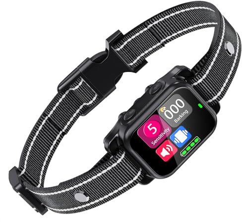 Anti-Bark Collar for Small Medium Large Dogs, Records bark count, No Shock