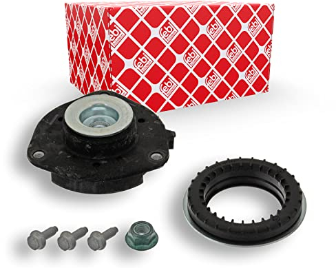 febi bilstein 37897 Federbeinstützlagersatz mit Kugellager und Anbaumaterial, 1 Stück, Schwarz