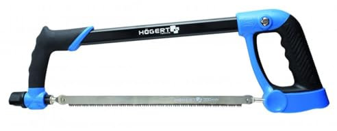 Högert HOE19254 x, Sierra de Arco de Metal, Incluye 3 Hojas de Sierra