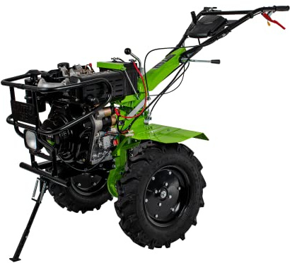 VITO - Motoculteur Thermique Diesel 12CV 4T Transmission directe Fraises et Butteur Double
