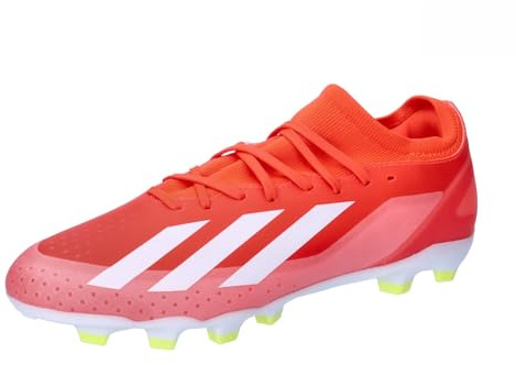 adidas Mens X Crazyfast League Multi Ground Boots Soft Red/White/Yell 11