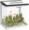 PawHut Glas Aquarium 28L Kleines Aquarium mit Filtersystem LED Beleuchtung Wasserpumpe 38x26x39,5 cm Weiß