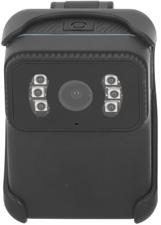Caméra Portée sur le Corps, Batterie 900 MAh, Enregistreur Vidéo Portable, Point d'accès WiFi, Objectif HD 2 MP, Grand Angle de pour les Entretiens de Réunion