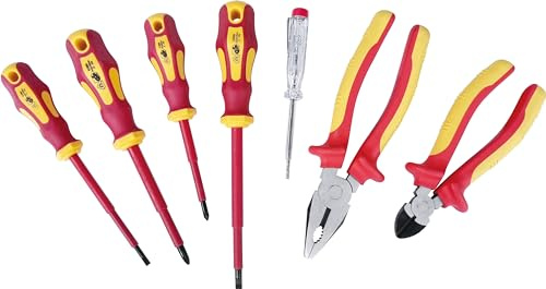Hilka 34688007 7 PCE VDE Electricians Screwdriver & Pliers Set