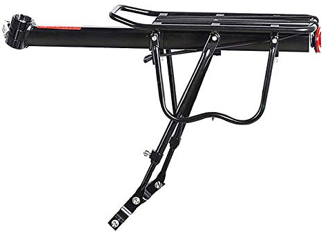 GeRRiT GepäCkträGer Mountainbike Fahrradgepäckträger Cargo Sattelstützenträger Gepäckträger Kotflügel Aluminiumlegierung Rahmen Trägerhalter Halterung Fahrradgepäckträger GepäCkträGer