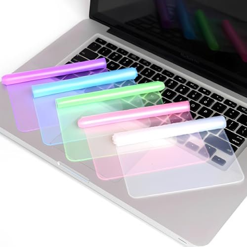 WeddHuis 5 Stück Silicone Keyboard Protector Film, Waterproof Silicone Keyboard Protector, Keyboard Covers (15-17 Zoll)