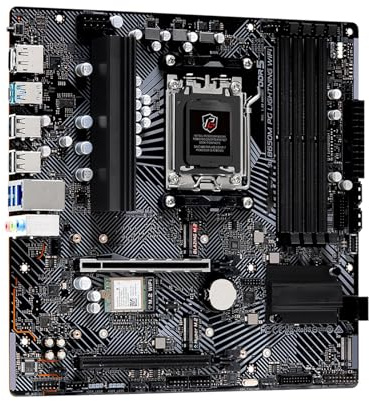 motherboard Fit For ASROCK B650M PG LIGHTNING WIFI B650 AM5 DDR5 Motherboard Support Ryzen 5 7500F/7600X 7 7700X/7800X3D 7600 M.2 Micro ATX