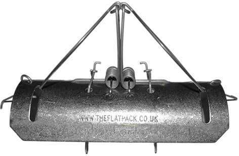 Pack of 3 Professional Stainless Steel British Barrel Tunnel Mole Duffus Traps | Effective Quick Mole Control | Pest Control | Garden Maintenance | Made in Yorkshire by The Flat Pack (Foxup) Ltd