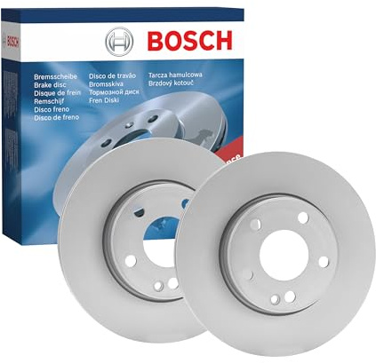 Juego de 2 Discos de Freno Bosch BD1687 - Discos Ventilados, Alto Contenido en Carbono, 280 mm – Eje Delantero – Certificado ECE-R90 – Excelente Refrigeración y Reducción de Ruido, Anticorrosión