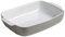 Pyrex Rectangular Stoneware Dish 23 x 17 cm Red Curves, Ceramic, Grey, 25x19cm