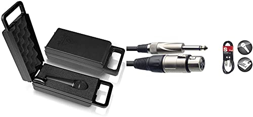 Behringer Ultravoice XM8500 Dynamisches Gesangsmikrofon mit Nierencharakteristik & Stagg SMC10XP Mikrofon-Kabel (XLR auf Klinke, 10m)