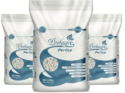 Premium Perlite for Plants with Natural Mineral – Perlite Potting Mix to Help Improve Compost Soil for Heavy Roots Perlite Potting Mix for Rooting, Cutting & Potting (20 Litre)